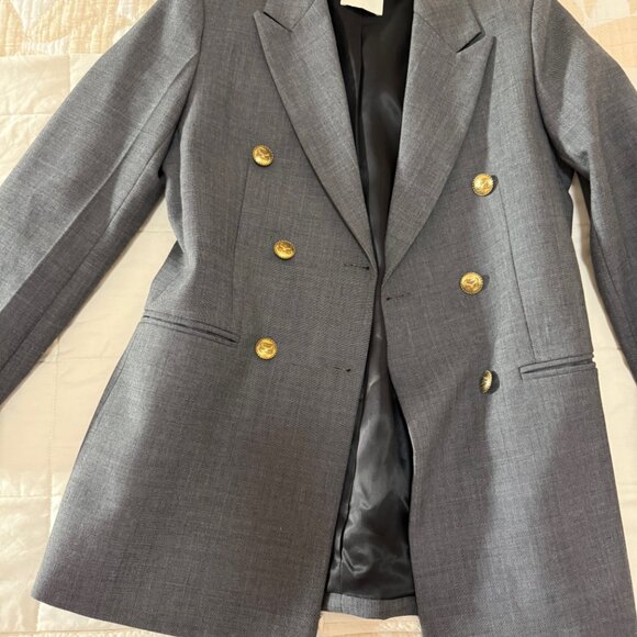 Sandro Ambroise double-breasted crepe blazer size 36 (US 4) - Picture 2 of 4